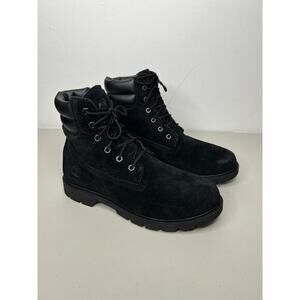Timberland Women’s Linden Woods Waterproof Boots Black Nubuck Leather Size 9.5